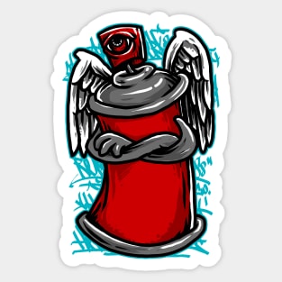 Spray Angel Sticker